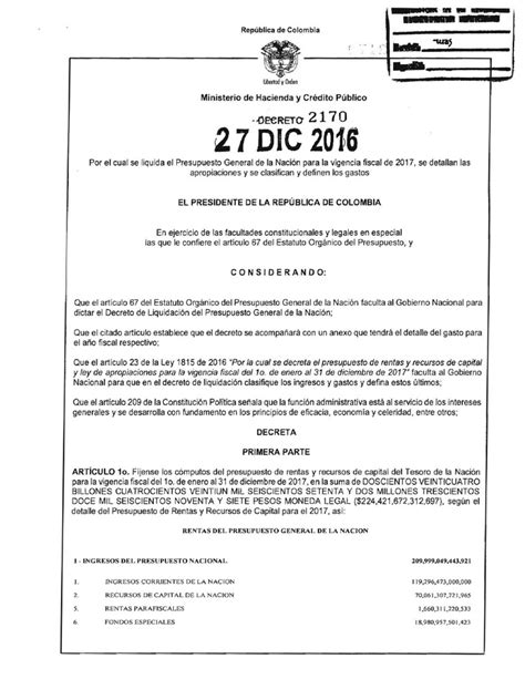 decreto 27 de diciembre de 2016